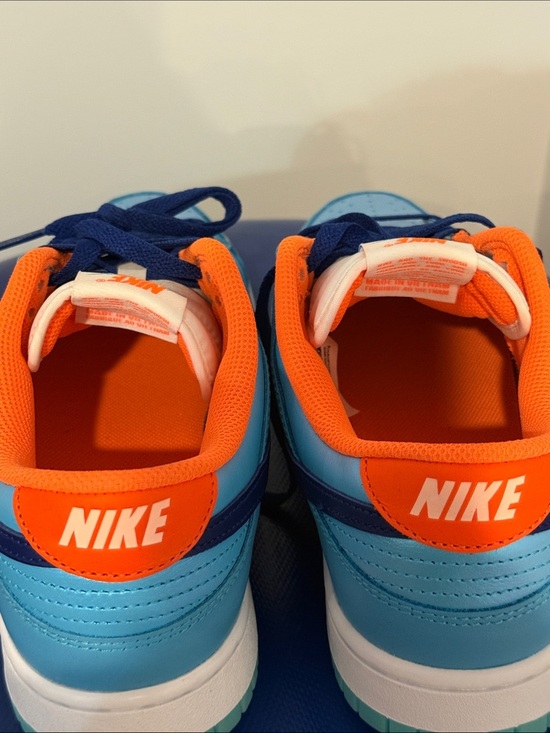 Nike Dunk Low SE Turquoise Navy Orange Low Top Sneaker main image 9